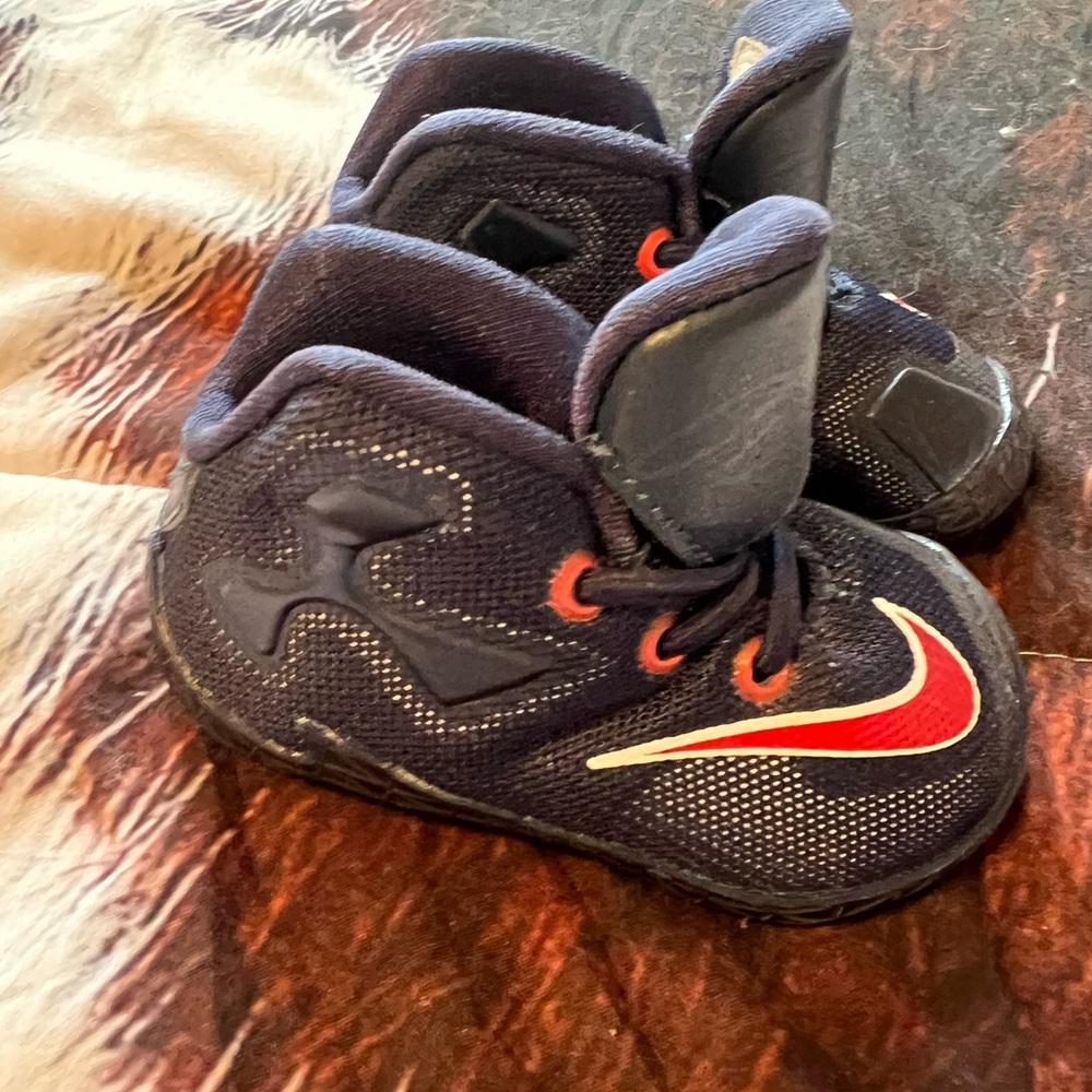 Nike Kids Blue and Red Shoes